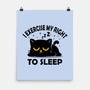 Exercise My Right To Sleep-None-Matte-Poster-erion_designs
