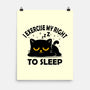Exercise My Right To Sleep-None-Matte-Poster-erion_designs