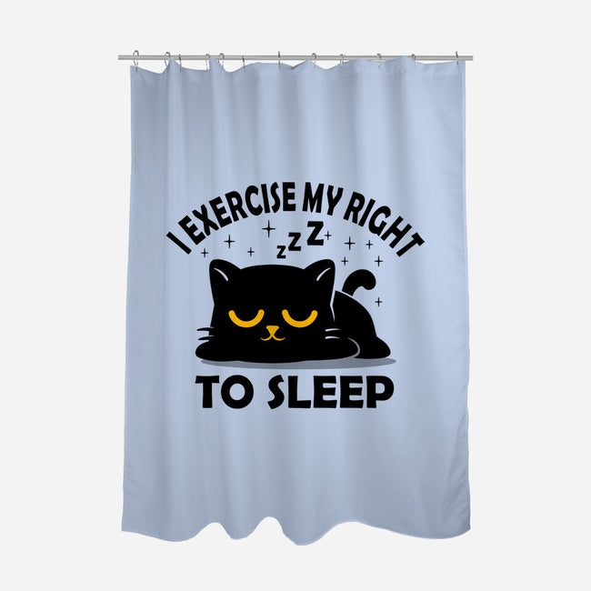Exercise My Right To Sleep-None-Polyester-Shower Curtain-erion_designs