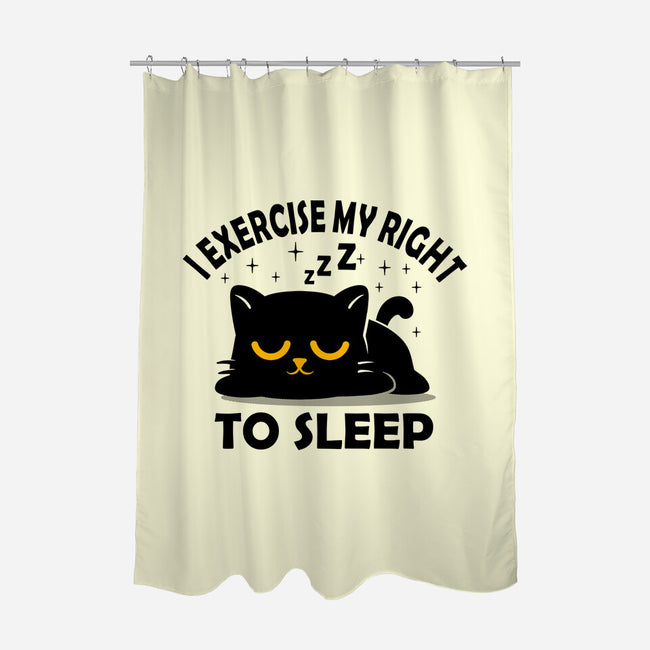 Exercise My Right To Sleep-None-Polyester-Shower Curtain-erion_designs