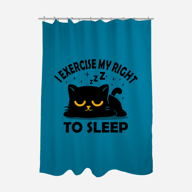 Exercise My Right To Sleep-None-Polyester-Shower Curtain-erion_designs