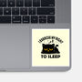 Exercise My Right To Sleep-None-Glossy-Sticker-erion_designs