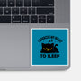 Exercise My Right To Sleep-None-Glossy-Sticker-erion_designs