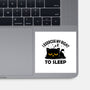 Exercise My Right To Sleep-None-Glossy-Sticker-erion_designs
