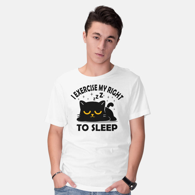 Exercise My Right To Sleep-Mens-Basic-Tee-erion_designs