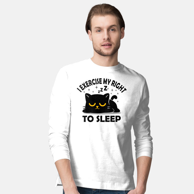 Exercise My Right To Sleep-Mens-Long Sleeved-Tee-erion_designs