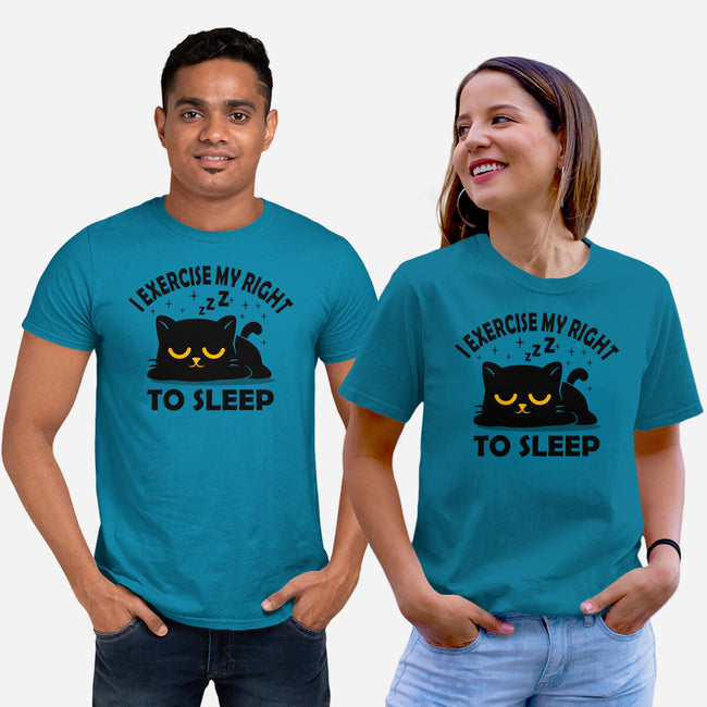 Exercise My Right To Sleep-Unisex-Basic-Tee-erion_designs