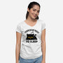 Exercise My Right To Sleep-Womens-V-Neck-Tee-erion_designs