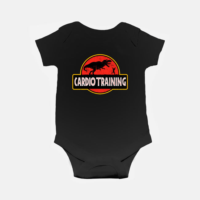 T-Rex Cardio Training-Baby-Basic-Onesie-erion_designs