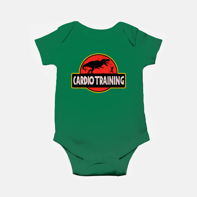 T-Rex Cardio Training-Baby-Basic-Onesie-erion_designs
