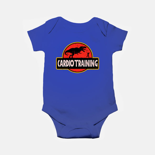 T-Rex Cardio Training-Baby-Basic-Onesie-erion_designs