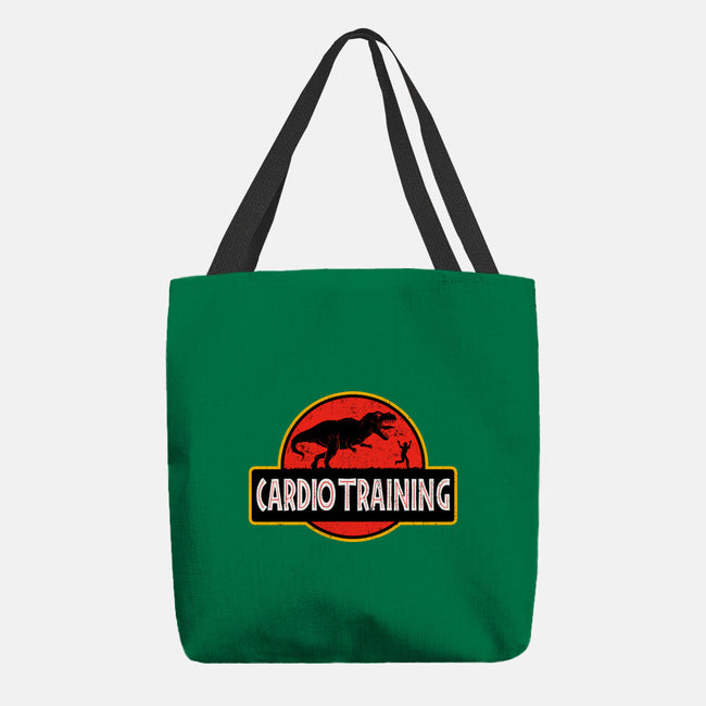 T-Rex Cardio Training-None-Basic Tote-Bag-erion_designs