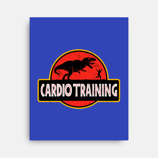 T-Rex Cardio Training-None-Stretched-Canvas-erion_designs