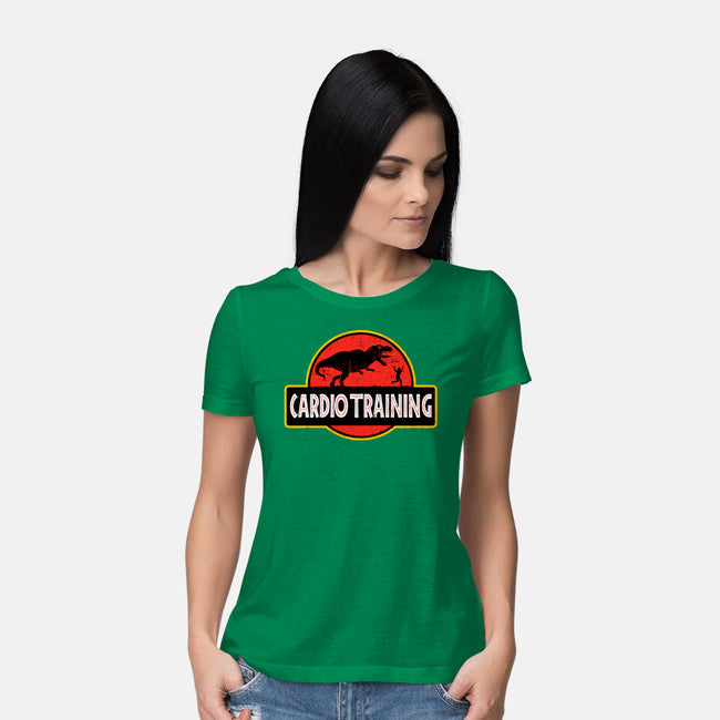 T-Rex Cardio Training-Womens-Basic-Tee-erion_designs