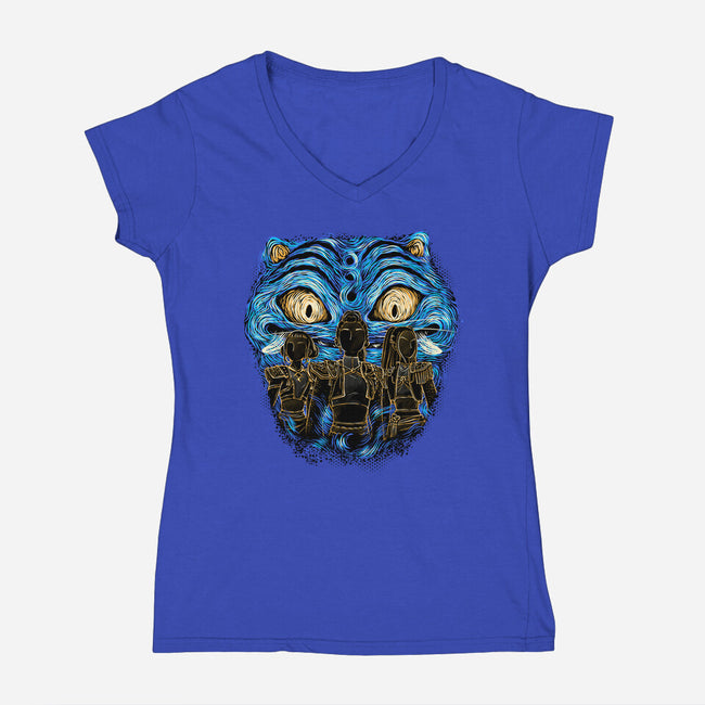 A Starry Honmoon-Womens-V-Neck-Tee-glitchygorilla