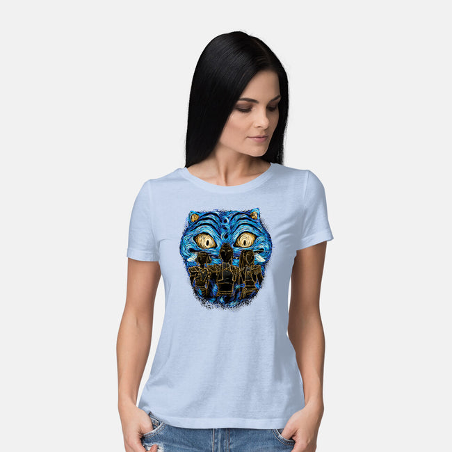A Starry Honmoon-Womens-Basic-Tee-glitchygorilla