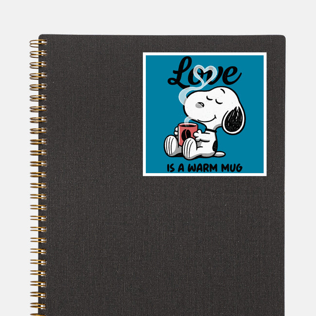 Love Is A Warm Mug-None-Glossy-Sticker-Popnotic