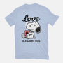 Love Is A Warm Mug-Womens-Fitted-Tee-Popnotic