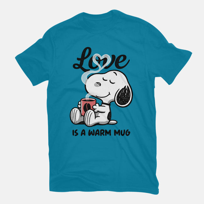 Love Is A Warm Mug-Womens-Fitted-Tee-Popnotic
