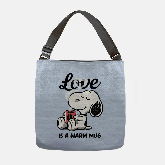 Love Is A Warm Mug-None-Adjustable Tote-Bag-Popnotic