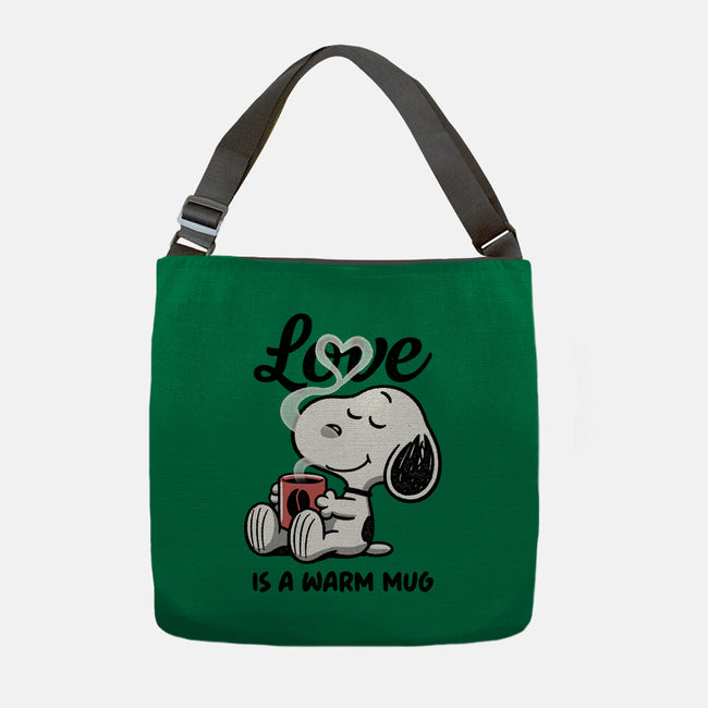 Love Is A Warm Mug-None-Adjustable Tote-Bag-Popnotic