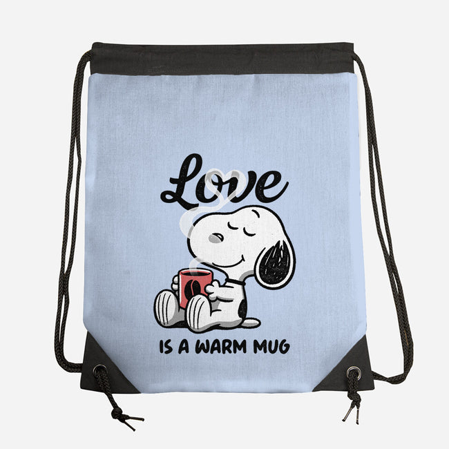 Love Is A Warm Mug-None-Drawstring-Bag-Popnotic