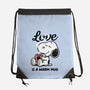 Love Is A Warm Mug-None-Drawstring-Bag-Popnotic