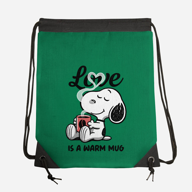 Love Is A Warm Mug-None-Drawstring-Bag-Popnotic