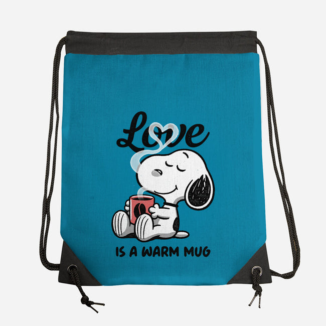 Love Is A Warm Mug-None-Drawstring-Bag-Popnotic