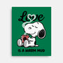 Love Is A Warm Mug-None-Stretched-Canvas-Popnotic