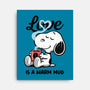 Love Is A Warm Mug-None-Stretched-Canvas-Popnotic