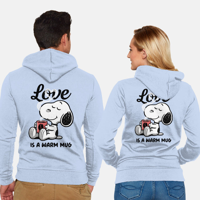 Love Is A Warm Mug-Unisex-Zip-Up-Sweatshirt-Popnotic