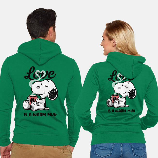 Love Is A Warm Mug-Unisex-Zip-Up-Sweatshirt-Popnotic