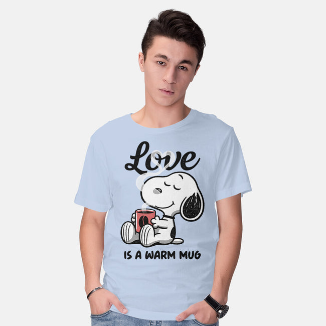 Love Is A Warm Mug-Mens-Basic-Tee-Popnotic