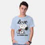 Love Is A Warm Mug-Mens-Basic-Tee-Popnotic