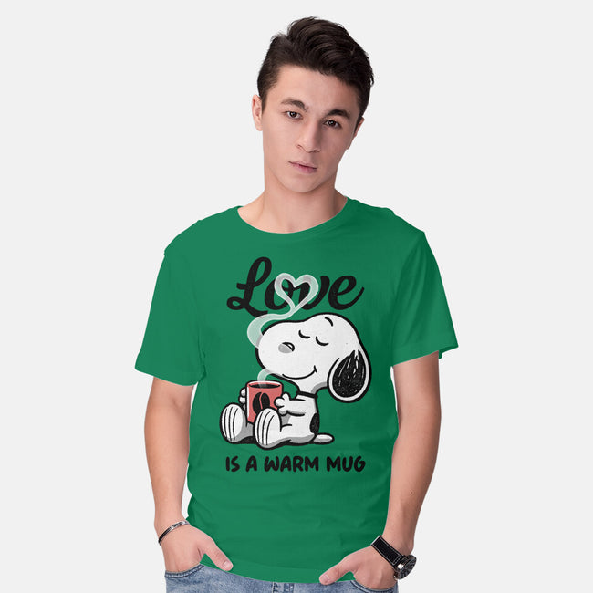 Love Is A Warm Mug-Mens-Basic-Tee-Popnotic