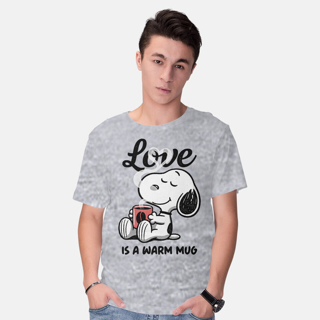 Love Is A Warm Mug-Mens-Basic-Tee-Popnotic