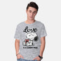 Love Is A Warm Mug-Mens-Basic-Tee-Popnotic