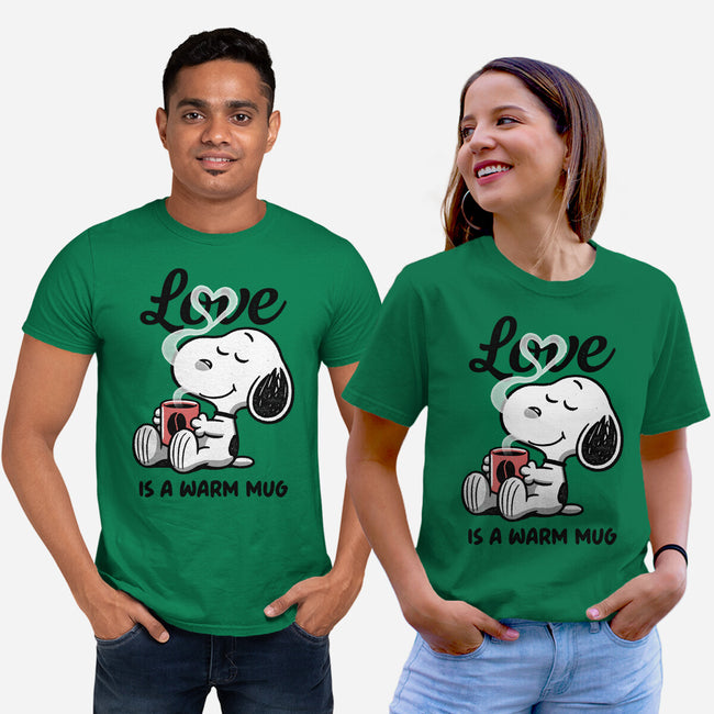 Love Is A Warm Mug-Unisex-Basic-Tee-Popnotic