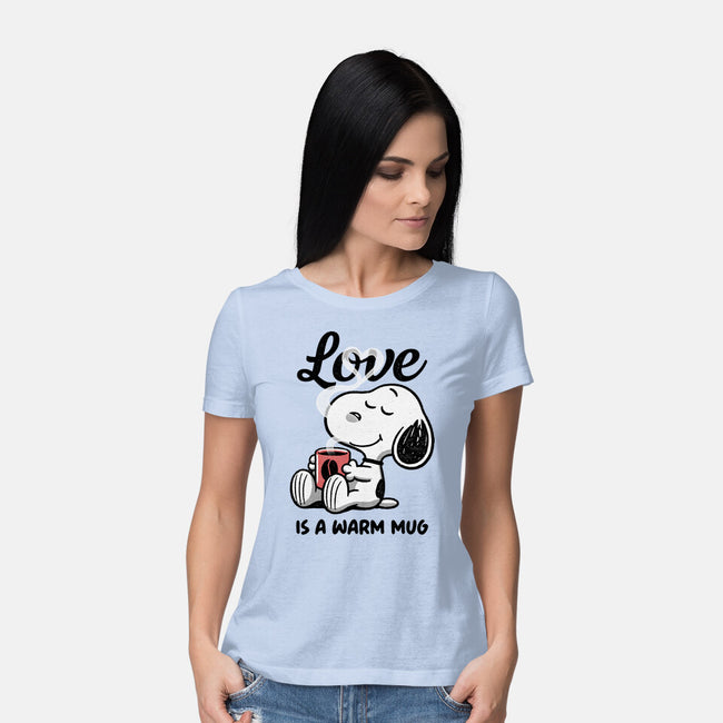 Love Is A Warm Mug-Womens-Basic-Tee-Popnotic