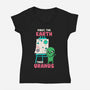 First The Earth Then Uranus-Womens-V-Neck-Tee-tobefonseca
