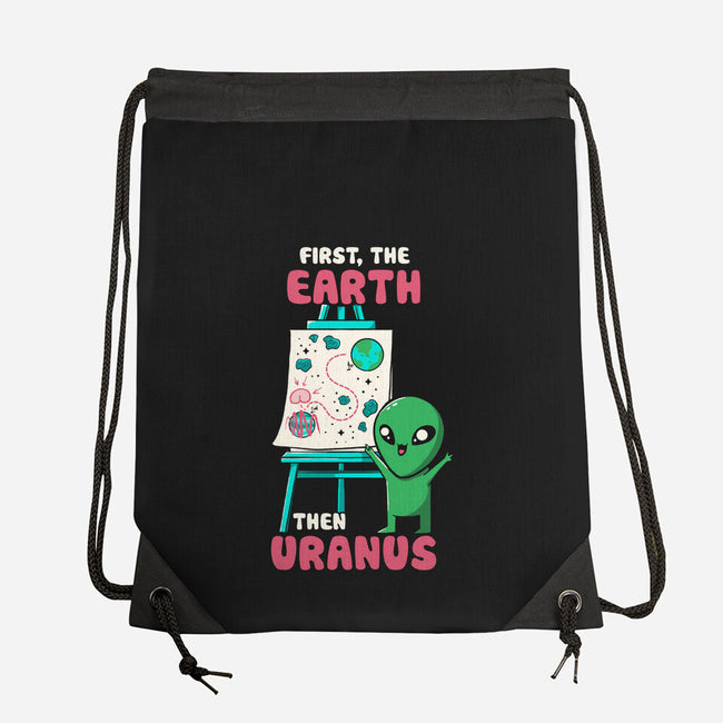 First The Earth Then Uranus-None-Drawstring-Bag-tobefonseca
