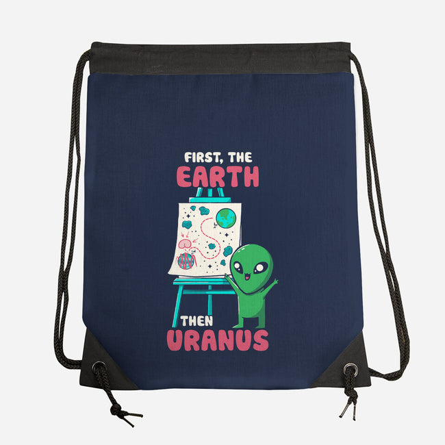 First The Earth Then Uranus-None-Drawstring-Bag-tobefonseca