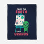First The Earth Then Uranus-None-Fleece-Blanket-tobefonseca
