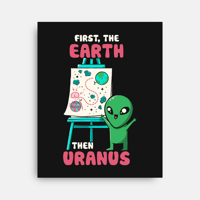 First The Earth Then Uranus-None-Stretched-Canvas-tobefonseca