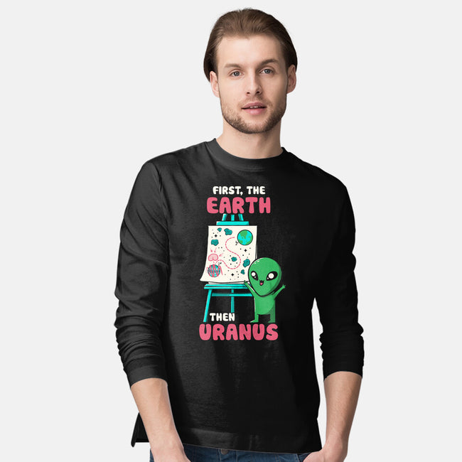 First The Earth Then Uranus-Mens-Long Sleeved-Tee-tobefonseca