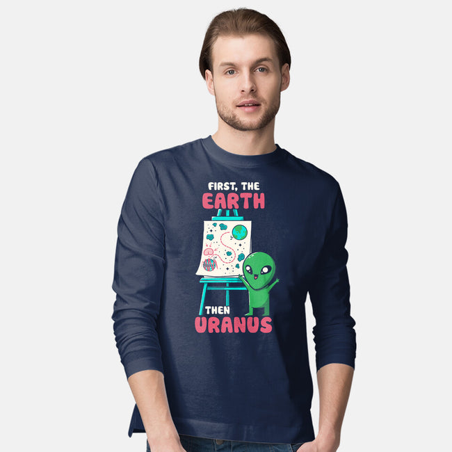 First The Earth Then Uranus-Mens-Long Sleeved-Tee-tobefonseca