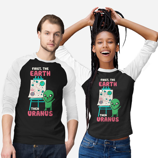 First The Earth Then Uranus-Unisex-Baseball-Tee-tobefonseca