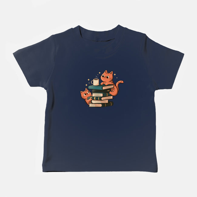 Cats And Books And Coffee-Baby-Basic-Tee-tobefonseca