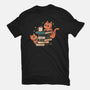 Cats And Books And Coffee-Womens-Fitted-Tee-tobefonseca